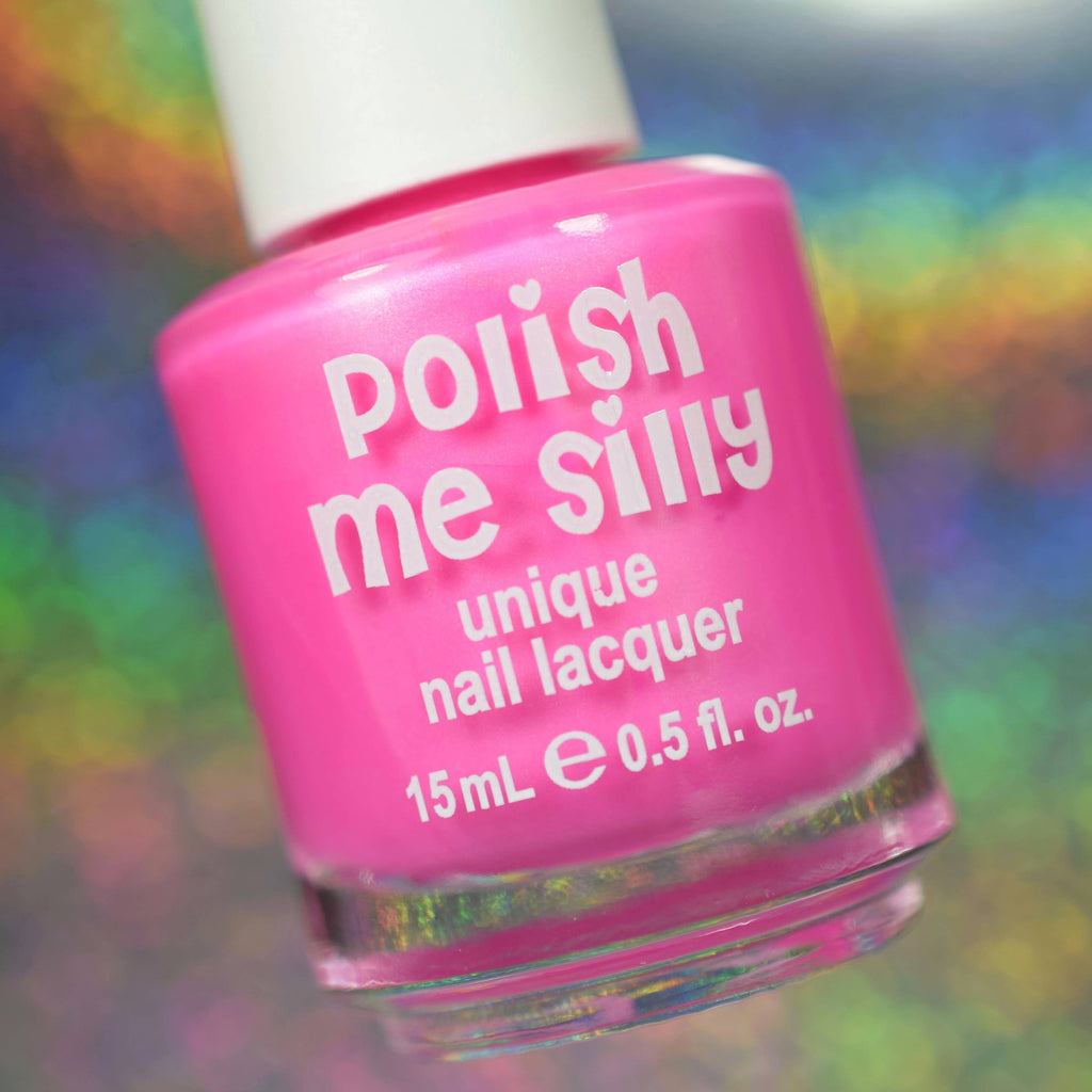 Bubblegum Satin Pink Nail Polish - Solid Bright Pink Lacquer