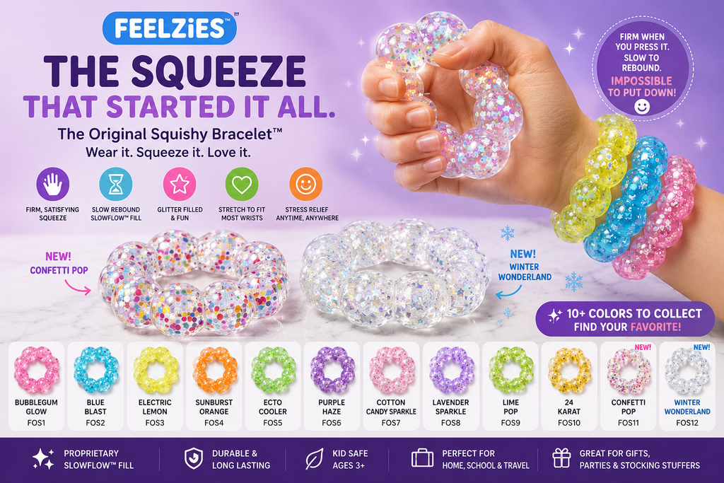 Feelzies Original Sensory Squishy Bracelet Customer Pick
