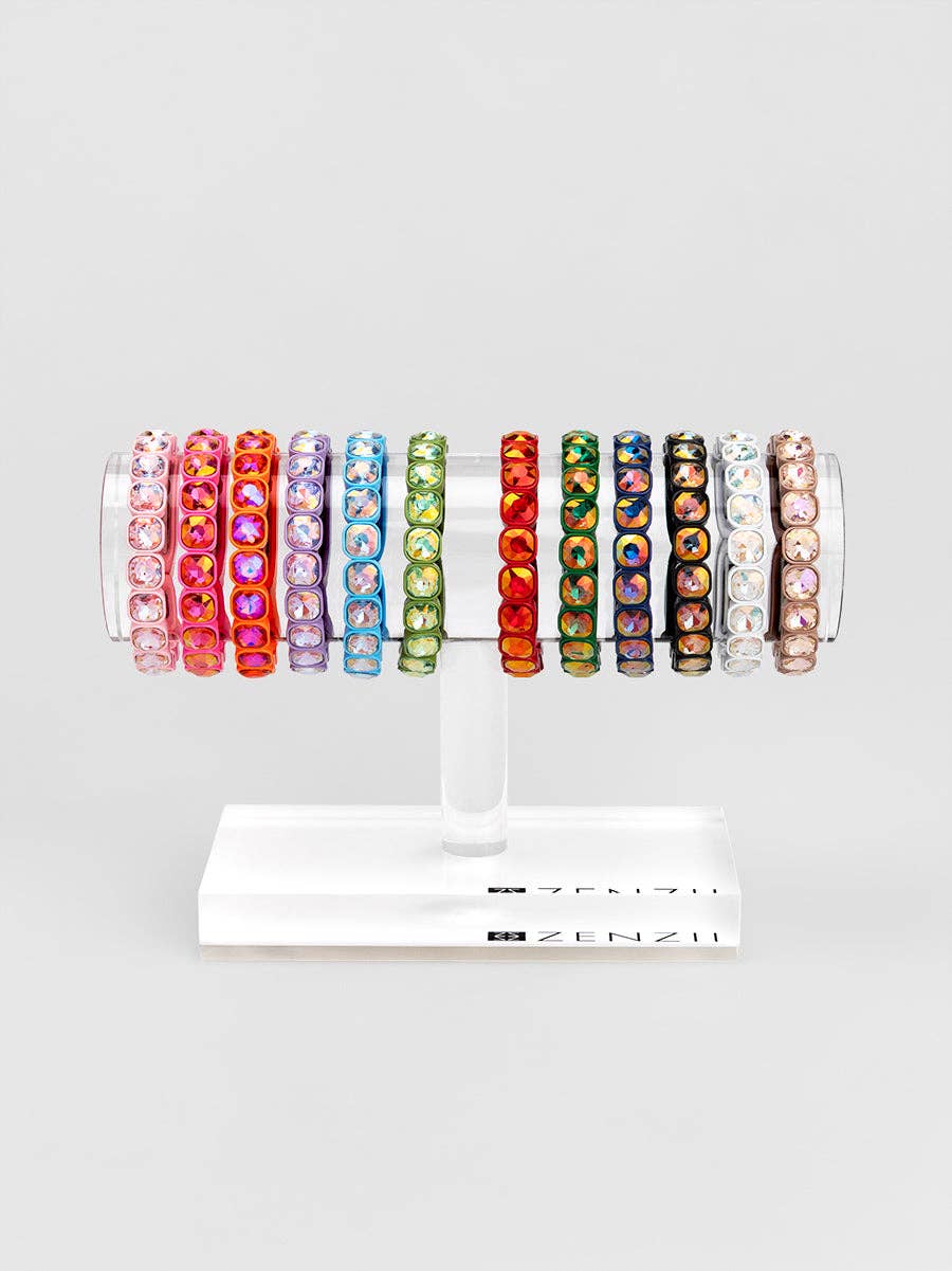 Square Crystal Stretch Bracelet
