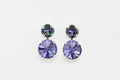 Lavender Haze Swarovski Crystal Stacked Earrings