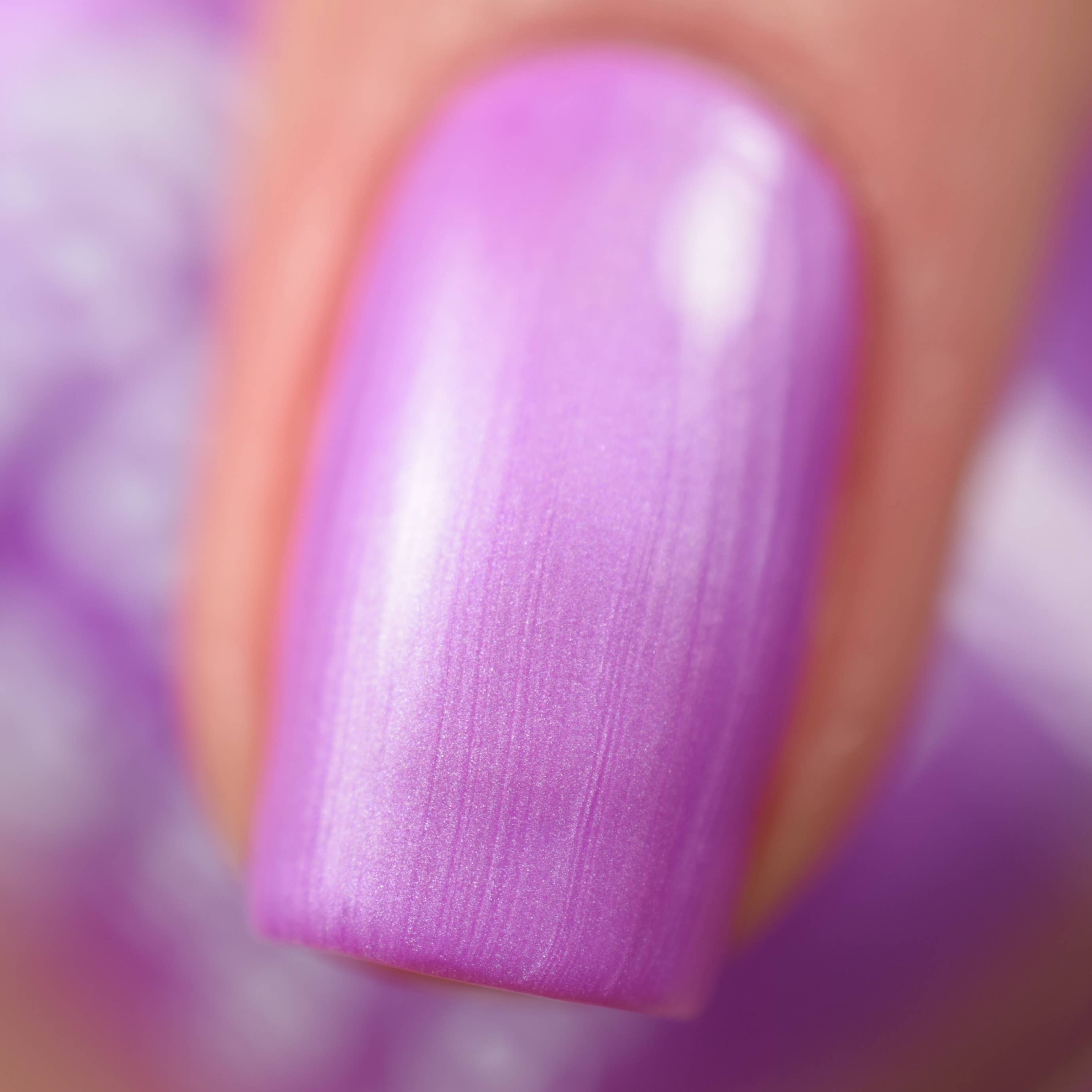 Fizzle Satin Purple Nail Polish - Bright Orchid Lacquer