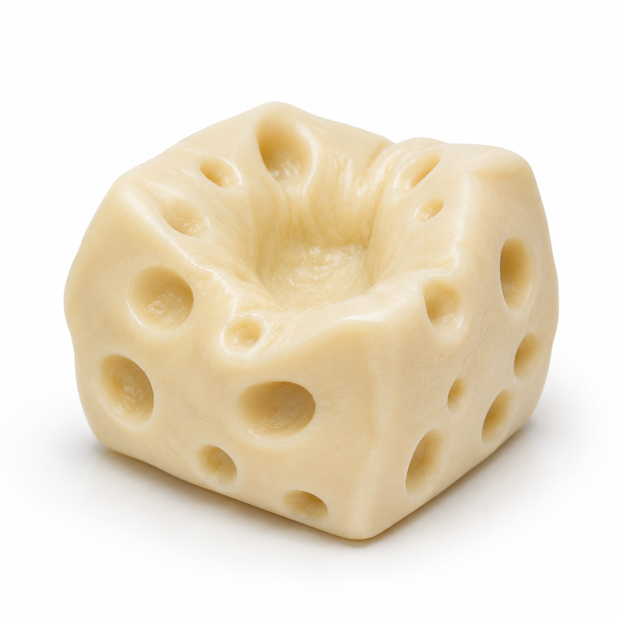 Feelzies™ White Cheese Squishy | Stress Relief Fidget Toy