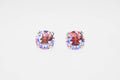 Light Rose Shimmer Swarovski Crystal Stud Earrings