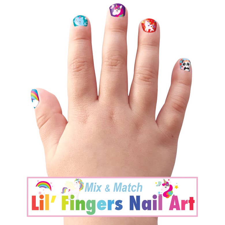 Unicorn Fantasy Lil' Fingers Nail Art Stickers for Kids