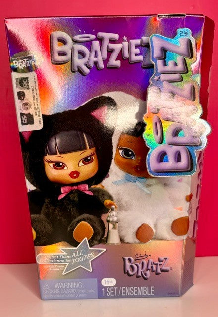 Bratziez Iconz Seriez Sasha White Bunny Plush Keychain New