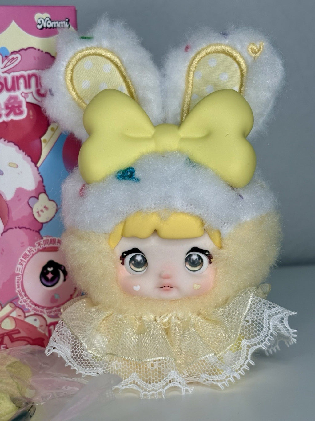 NOMMI BABY SWEETHEART BUNNY CHARM- Confirmed Pudding Cream! 🩷🐇🩷