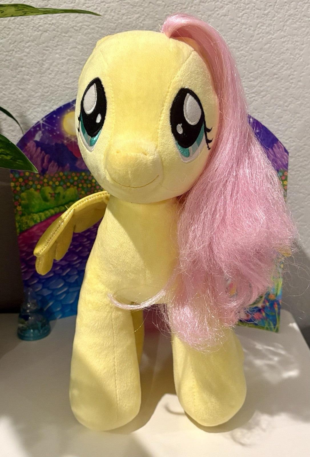 Build A Bear My Little Pony Fluttershy  16” Plush 2013 Glitter Wings BAB