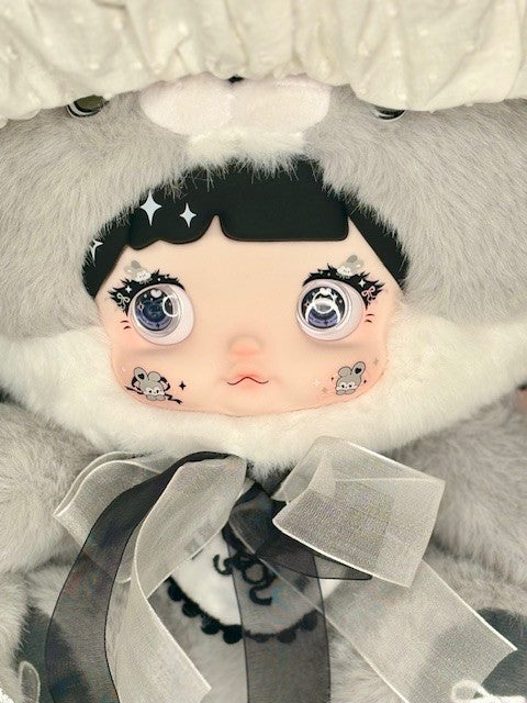 Nommi Mushroom Hat 400% Jade Plush Blind Box Designer Vinyl Doll Toy Kawaii