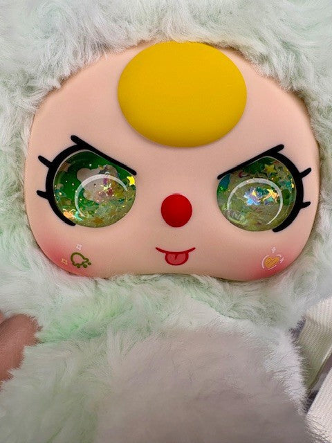 New Baby Three 400% Hugging Baby Backpack Plush Series - Green Bunny
