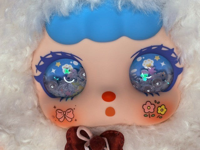 Kebidou 600% Nai Fu Bunny Sauce V2 Snow Velvet Dreamland Light Up Belly Plush