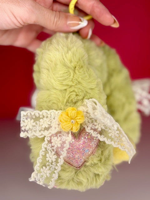 Zaza Soft Little Cloud Plush Bag Charm ~ Choice of 8 ~ Liquid Glitter Eyes NEW