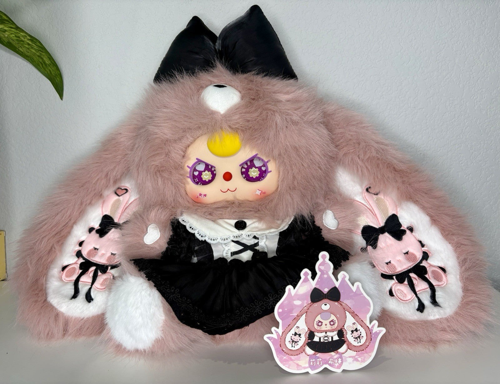 Baby Three Lily Rabbit Town V5 400% Confirmed Pink and Black Bunny