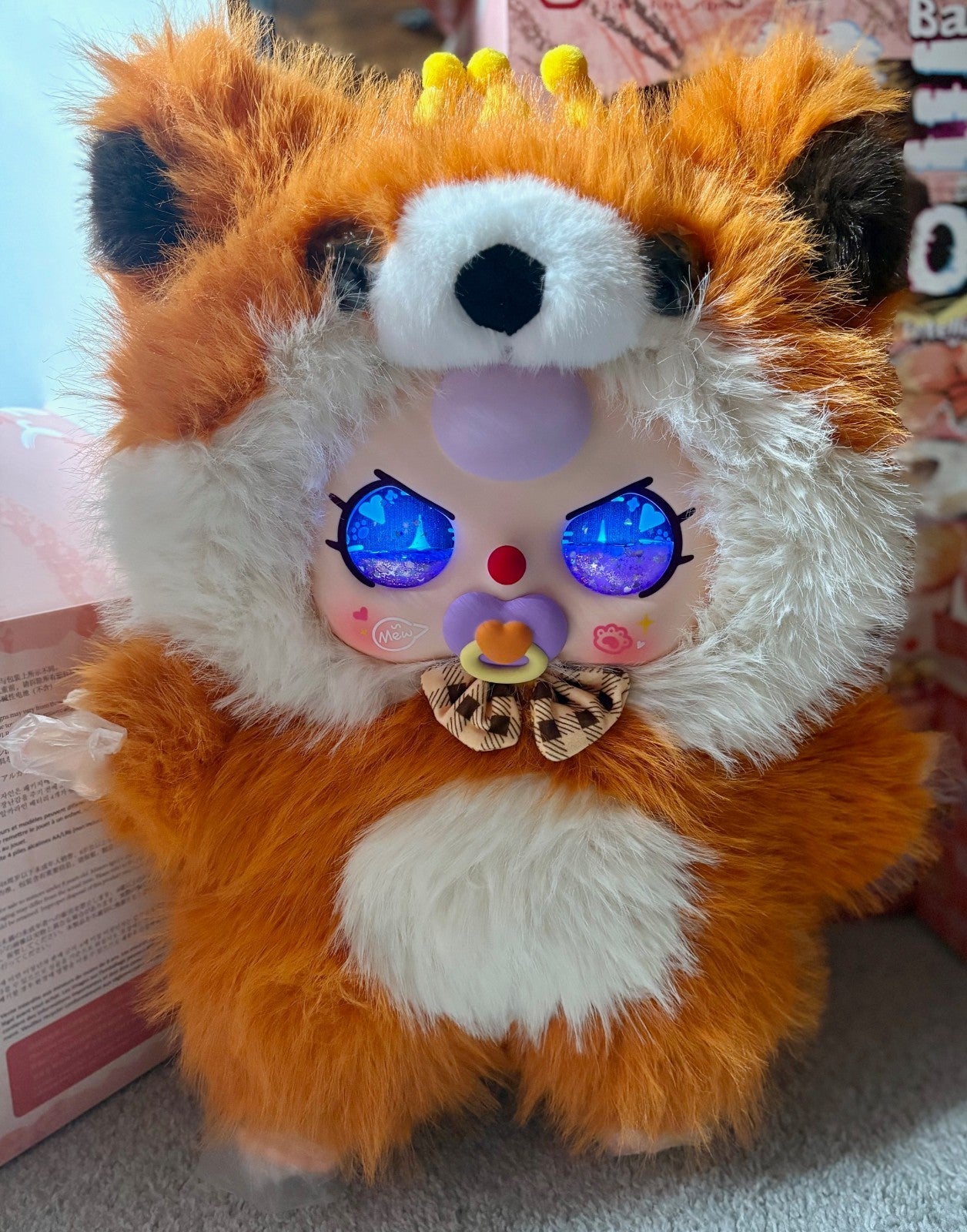 Baby Three BB3 AI 800% Interactive WiFi Plush Fox — Purple Liquid