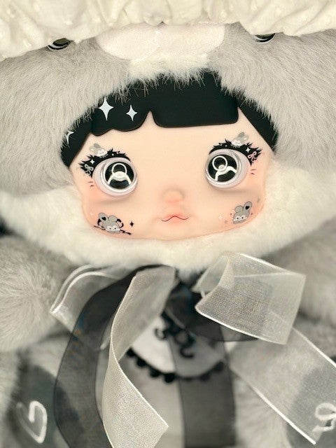 Nommi Mushroom Hat 400% Jade Plush Blind Box Designer Vinyl Doll Toy Kawaii