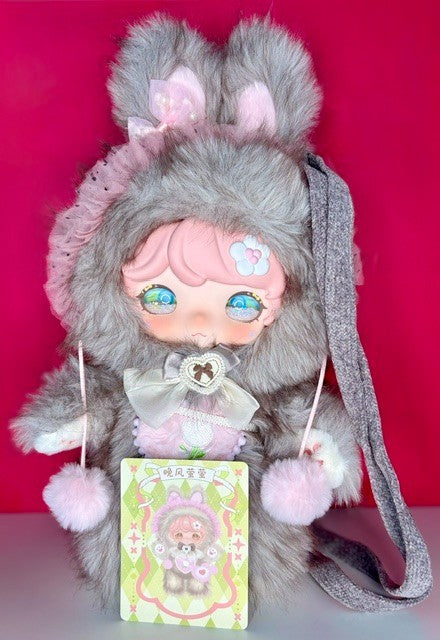 ZFAZ Luxi Picnic Bunny 600% Evening Breeze Firefly Grey Pink Collectible Plush