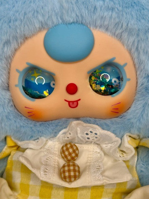 Baby Three BB3 Lily Rabbit Town V5 400% Yellow & Blue Bunny Plush New