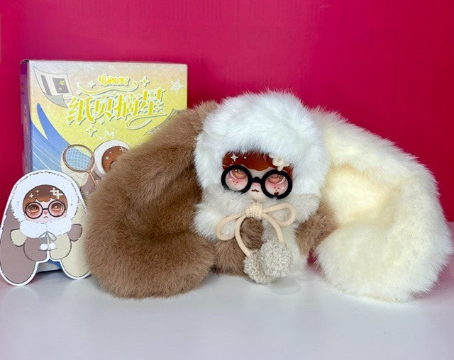 Lokiki Zhibei Zhaixing Breathe Collecticle Plush Pendant Super Soft, Glasses