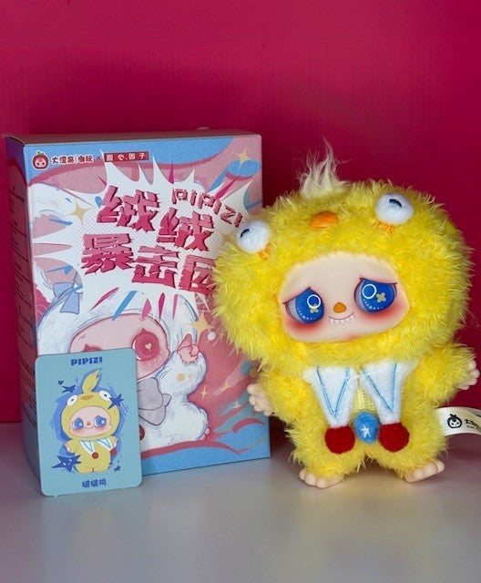 PIPIZI Fluffy Strike Plush Pendants~ Designer Blind Box Labubu BB3 Vibe NEW
