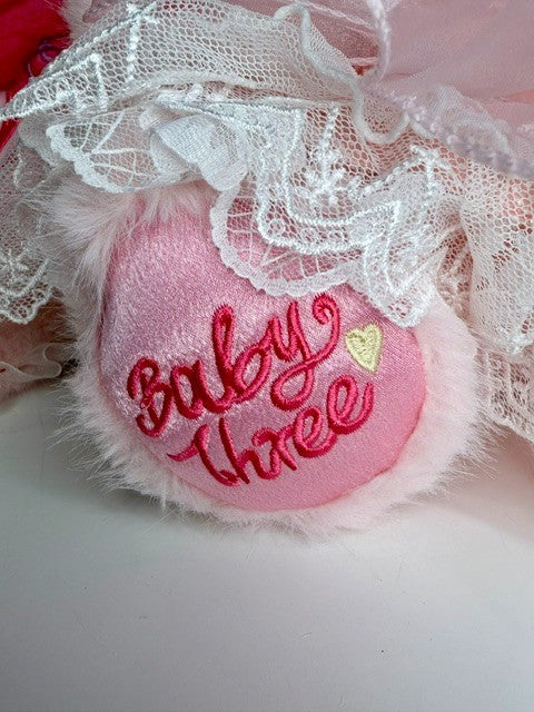 Baby Three BB3 400% Happy Birthday Limited Edition Collectible Plush New