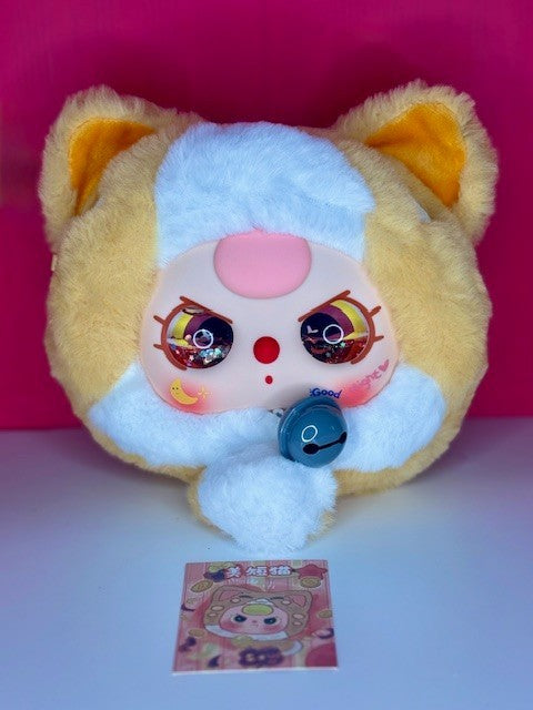 New Baby Three BB3 Fortune Cat AMERICAN SHORTHAIR Zipper Bag Confirmed Plush Toy