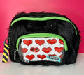 Fuggler Cute Tooth Monster Square Crossbody Bag Plush Ita Window Black New