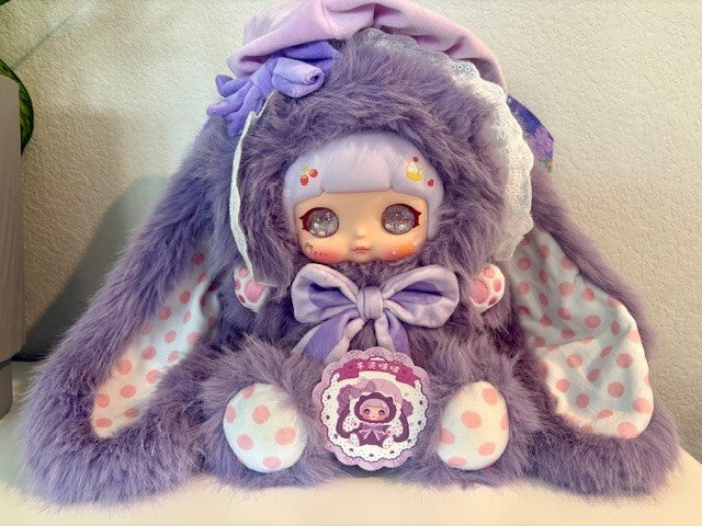 XUEFU 600% Rabbit Lace Dream Purple Authentic Collectible Plush Glitter Eyes