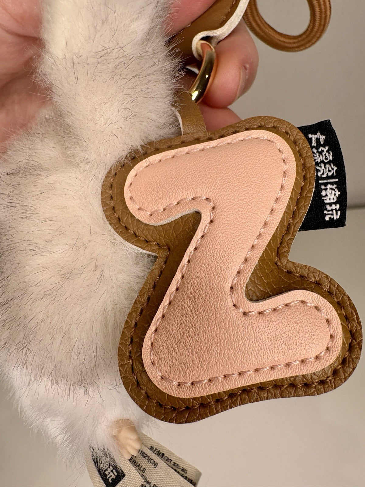 Baby Three BB3 Super Mini Bunny Plush  Letter Z New Keychain Special Face