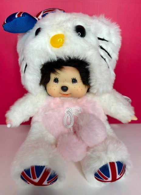Monchhichi British Hello Kitty Costume Plush New