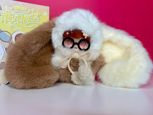 Lokiki Zhibei Zhaixing Breathe Collecticle Plush Pendant Super Soft, Glasses