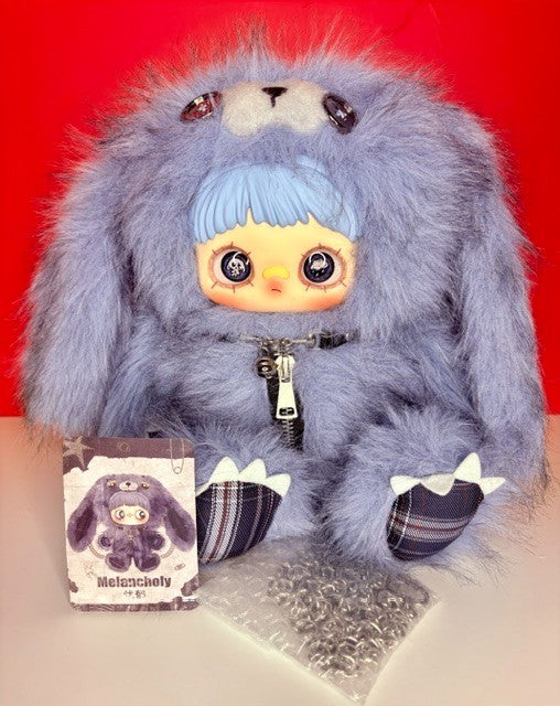 Maymei 400% Rebel Doll Backpack Melancholy Plush Blind Box New
