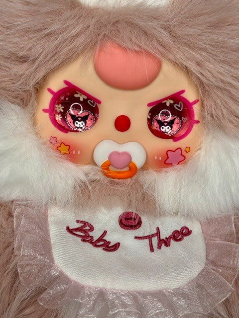 Baby Three BB3 Sugar Baby V2 400% Strawberry Mochi Custom Kuromi Plush