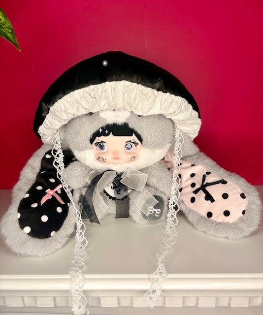 Nommi Mushroom Hat 400% Jade Plush Blind Box Designer Vinyl Doll Toy Kawaii