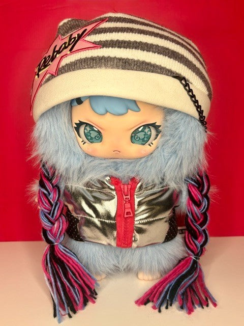 Rebaby Teenage Era 400% Cat Alert Blue Collectible Plush New
