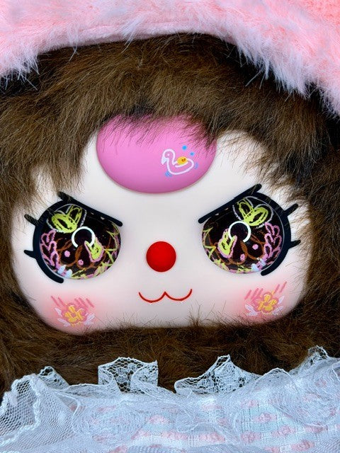 Baby Three BB3 500% Hatposter Bunny SECRET LeopBird Plush New