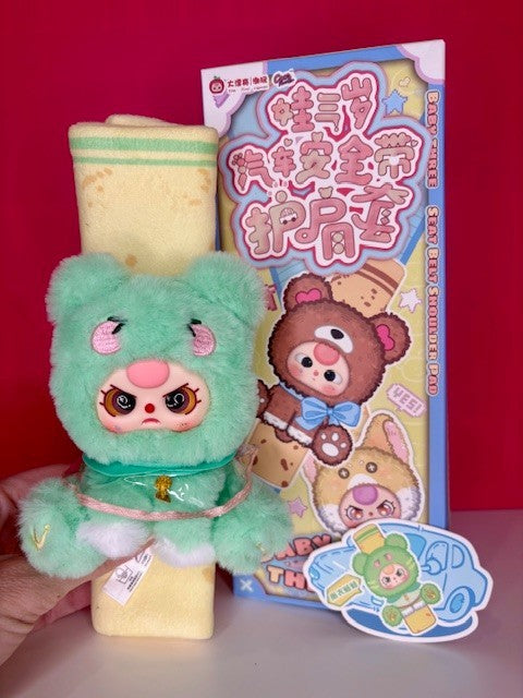 Baby Three BB3 Plush Seatbelt Shoulder Pad Cover — Choice of 8 Cute Animals