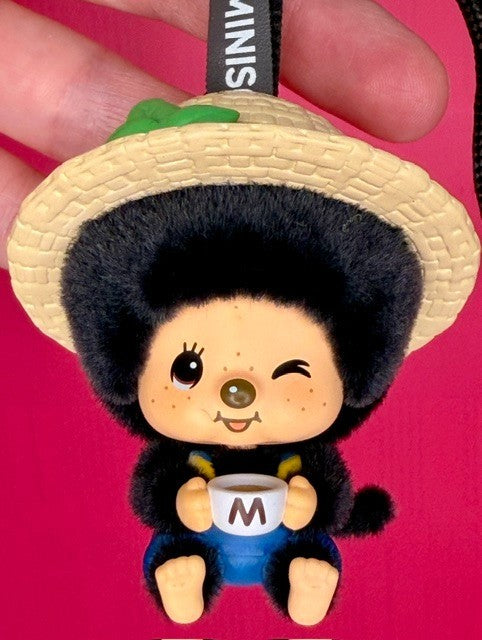 Monchhichi Mon Mon Farm Face-Changing Flocked Pendant New - Customer Pick