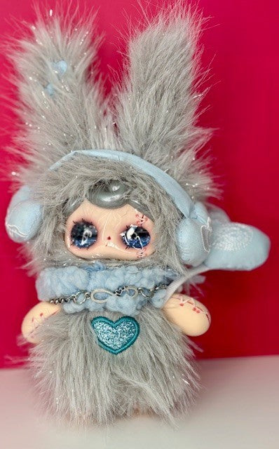 Yuna Heartbeat Special Teaser Edition Plush Doll Pink Blue Liquid Glitter Eyes