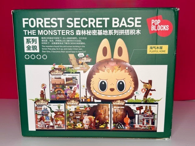 Pop Mart Pop Blocks Labubu Forest Secret Base Playful Home Building Set New