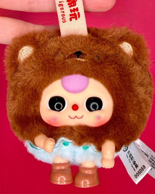 Baby Three BB3 Round Beast Plush Keychain Blind Box New - Choose Character