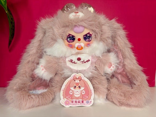 Baby Three BB3 Sugar Baby V2 400% 草莓麻薯 Strawberry Mochi Custom Kuromi Plush