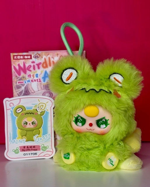 NEW Baby Three Weirdly Adorable Mini Plush Pendant- Shy Little Froggy