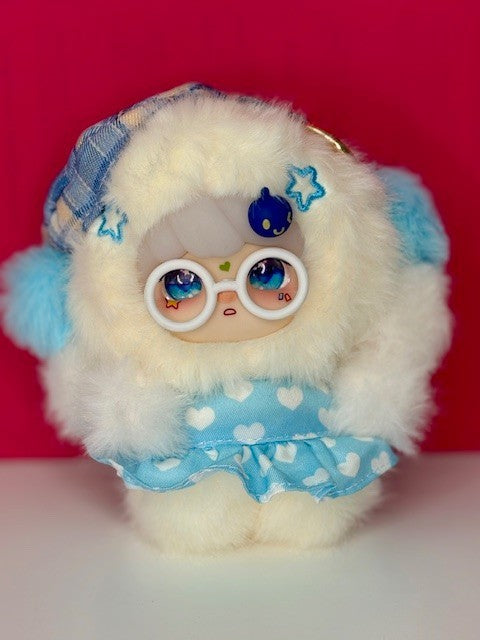 Lokiki Sweety Square Blueberry Plush Keychain Doll Blind Box Figure