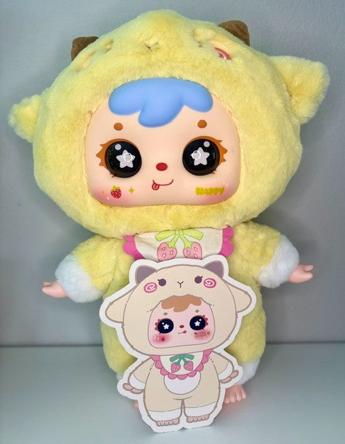 Samuel 1000% Strawberry Cream Lamb Plush Cake Shop New