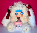 Kebidou 600% Nai Fu Bunny Sauce V2 Snow Velvet Dreamland Light Up Belly Plush