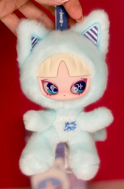 INN's Cat Inn Your Chat Closed Today Mint Blue Cat Plush Blind Box Phone Card