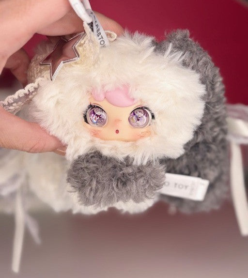 Zaza Soft Little Cloud Plush Bag Charm ~ Choice of 8 ~ Liquid Glitter Eyes NEW