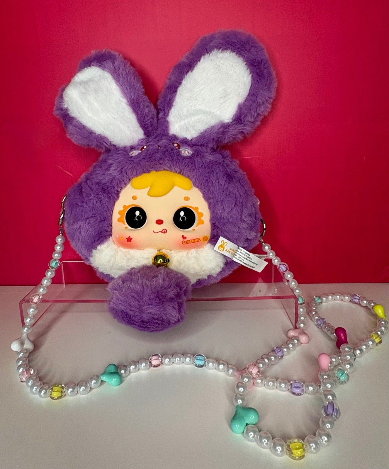 Samuel Dopamine Rabbit Chain Plush Bag Blind Box Brand New 💫
