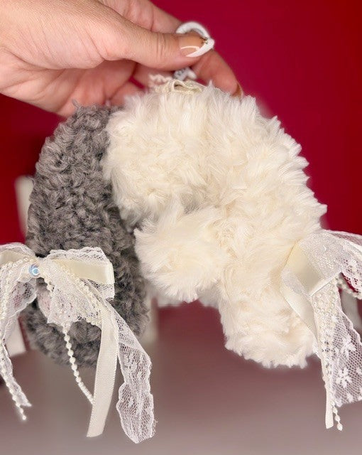 Zaza Soft Little Cloud Plush Bag Charm ~ Choice of 8 ~ Liquid Glitter Eyes NEW