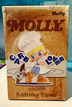 Molly themed figurine box with child character and "Baking Time" title