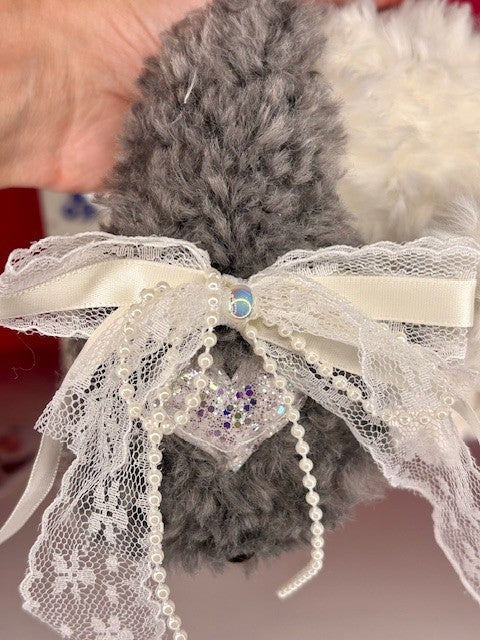 Zaza Soft Little Cloud Plush Bag Charm ~ Choice of 8 ~ Liquid Glitter Eyes NEW